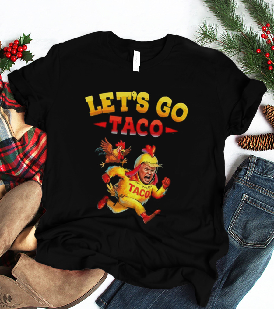 LET'S GO TACO Chicken Costume Running Man T-Shirt