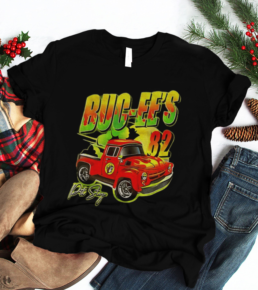 Buc Ee's 82 Pit Stop Vintage Red Truck T-Shirt