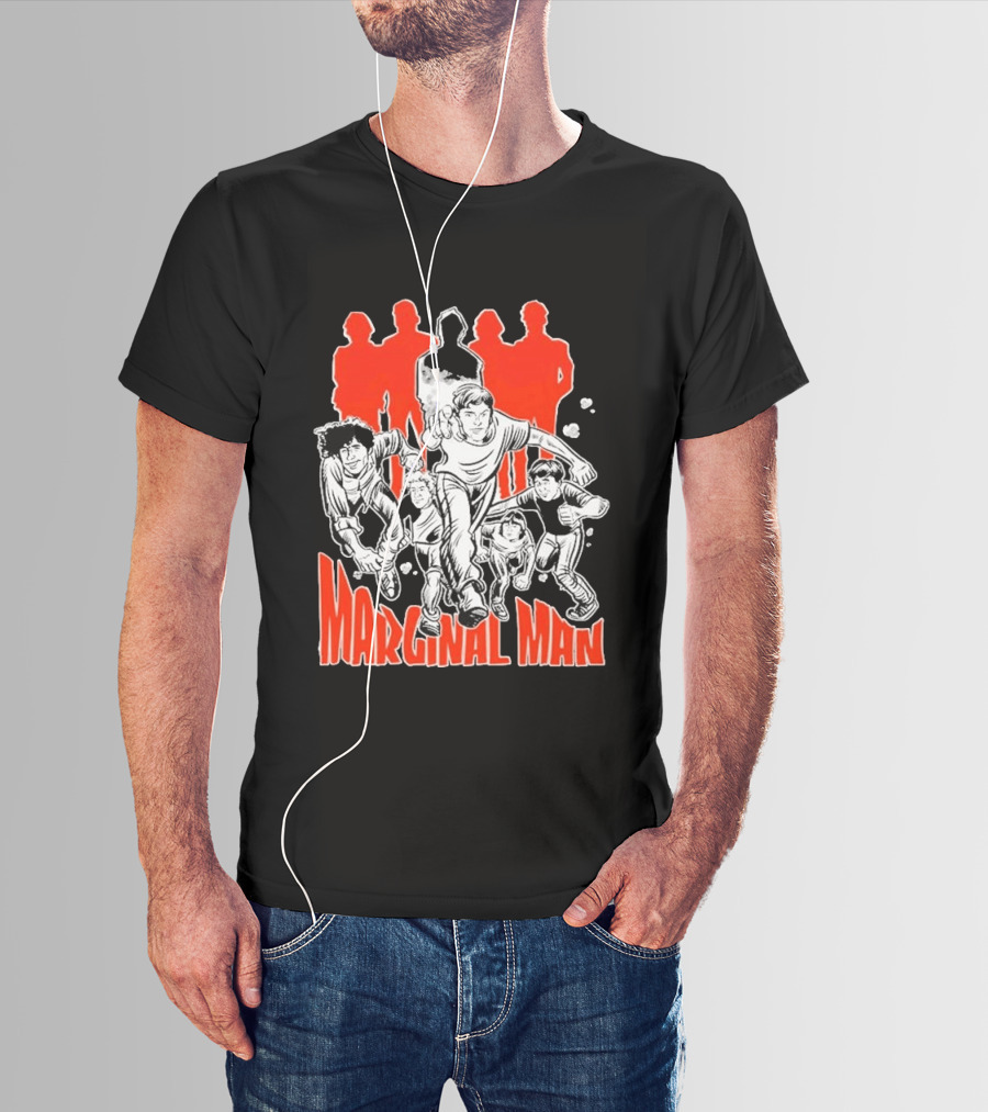 Marginal Man Identity Comic Style Group Of Characters T-Shirt