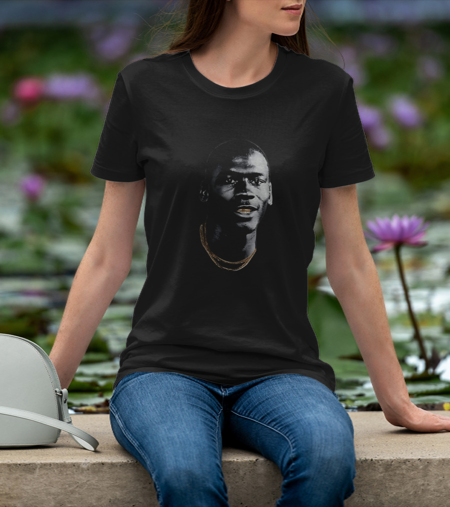 Michael Jordan Big Head Gold Teeth Chicago Bulls NBA Basketball T-Shirt