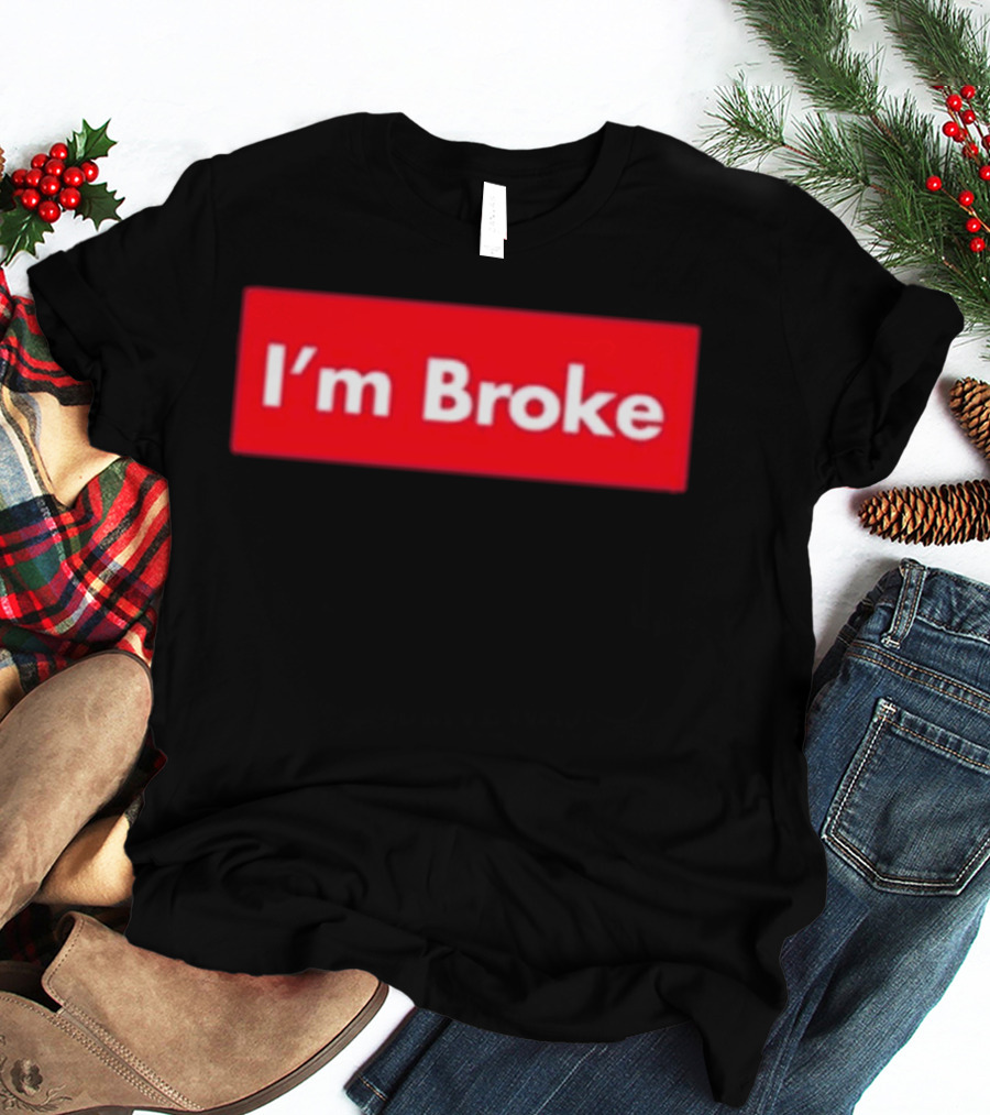 Terroriser I'm Broke Red Box T-Shirt