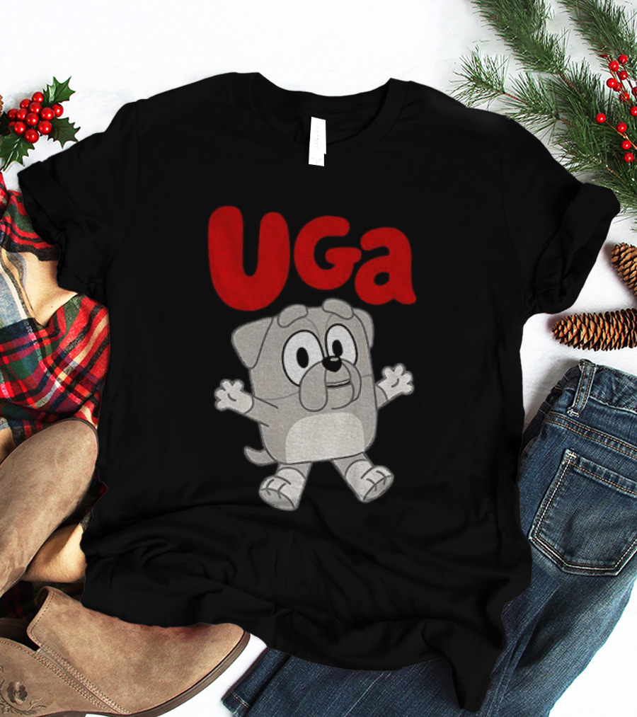 UGA Bulldogs Mascot Cartoon Graphic Game Day T-Shirt