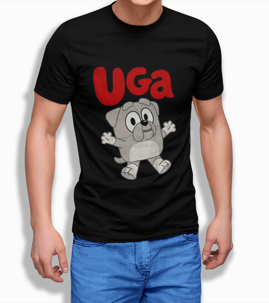 UGA Bulldogs Mascot Cartoon Graphic Game Day T-Shirt