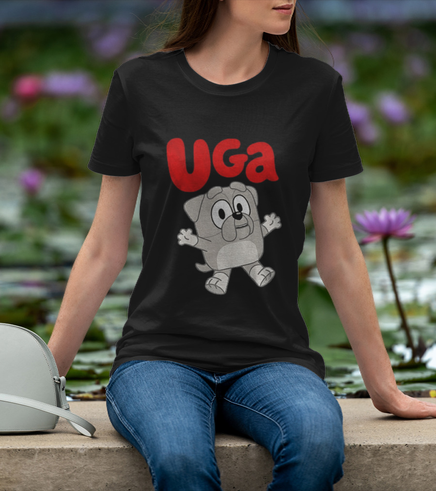 UGA Bulldogs Mascot Cartoon Graphic Game Day T-Shirt