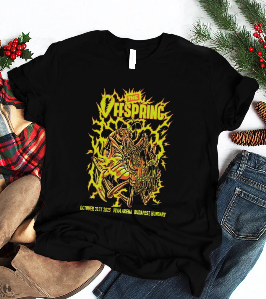 The Offspring MVM Arena Budapest Hungary Oct 31 2025 Electric Insect T-Shirt