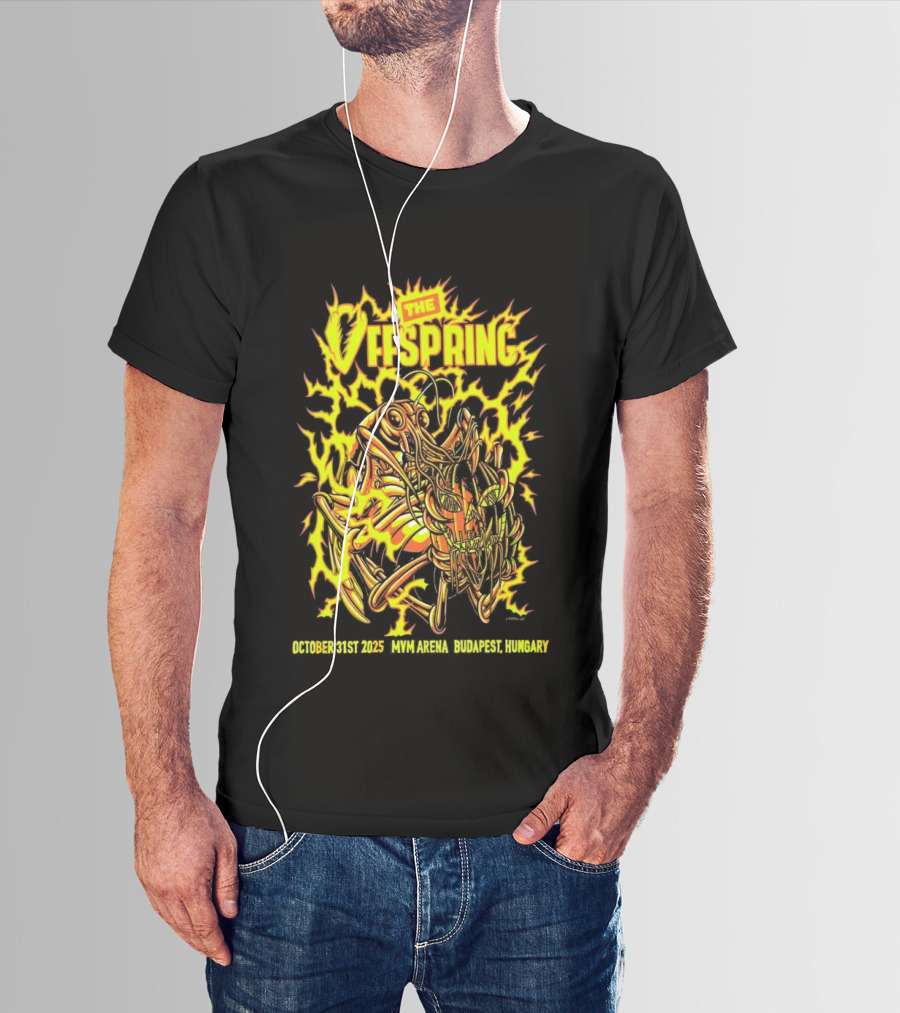 The Offspring MVM Arena Budapest Hungary Oct 31 2025 Electric Insect T-Shirt