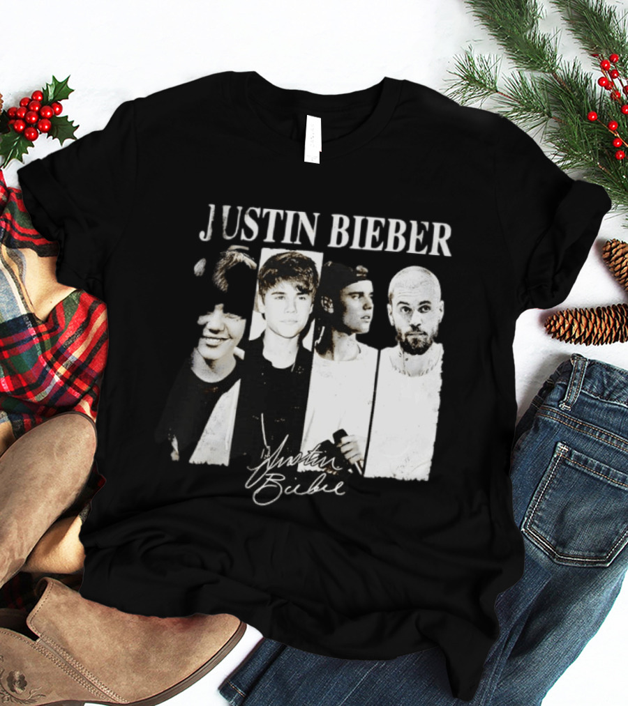 Justin Bieber Swag Evolution Signature Only Here T-Shirt