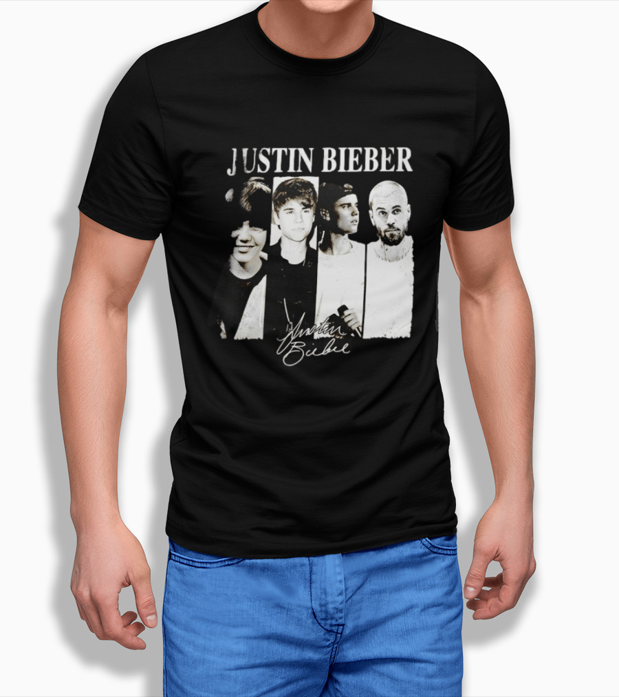 Justin Bieber Swag Evolution Signature Only Here T-Shirt