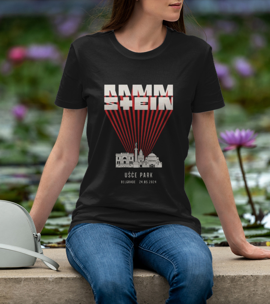 Rammstein Usce Park Belgrade 24 5 2024 Europe Stadium Tour T-Shirt