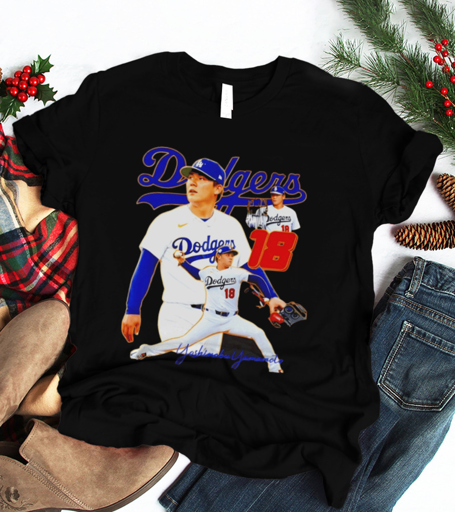Los Angeles Dodgers Yoshinobu Yamamoto 18 Baseball 2026 T-Shirt