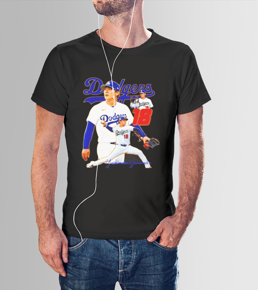 Los Angeles Dodgers Yoshinobu Yamamoto 18 Baseball 2026 T-Shirt