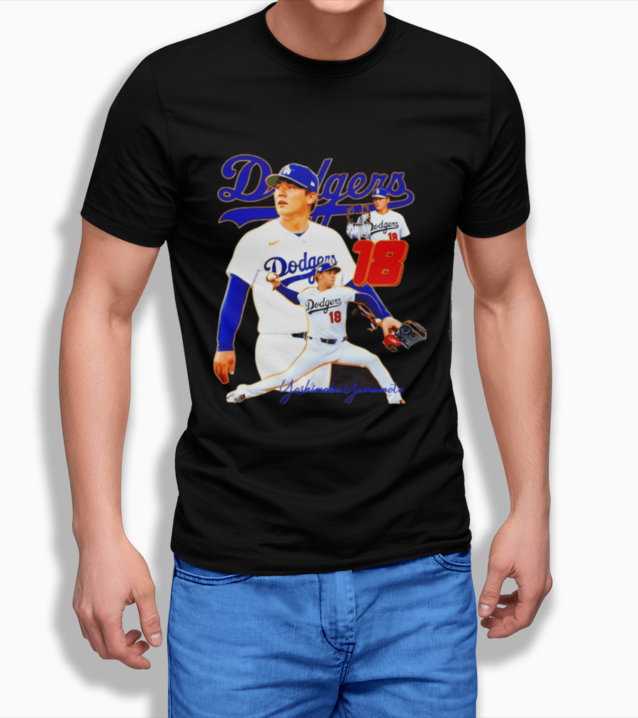 Los Angeles Dodgers Yoshinobu Yamamoto 18 Baseball 2026 T-Shirt