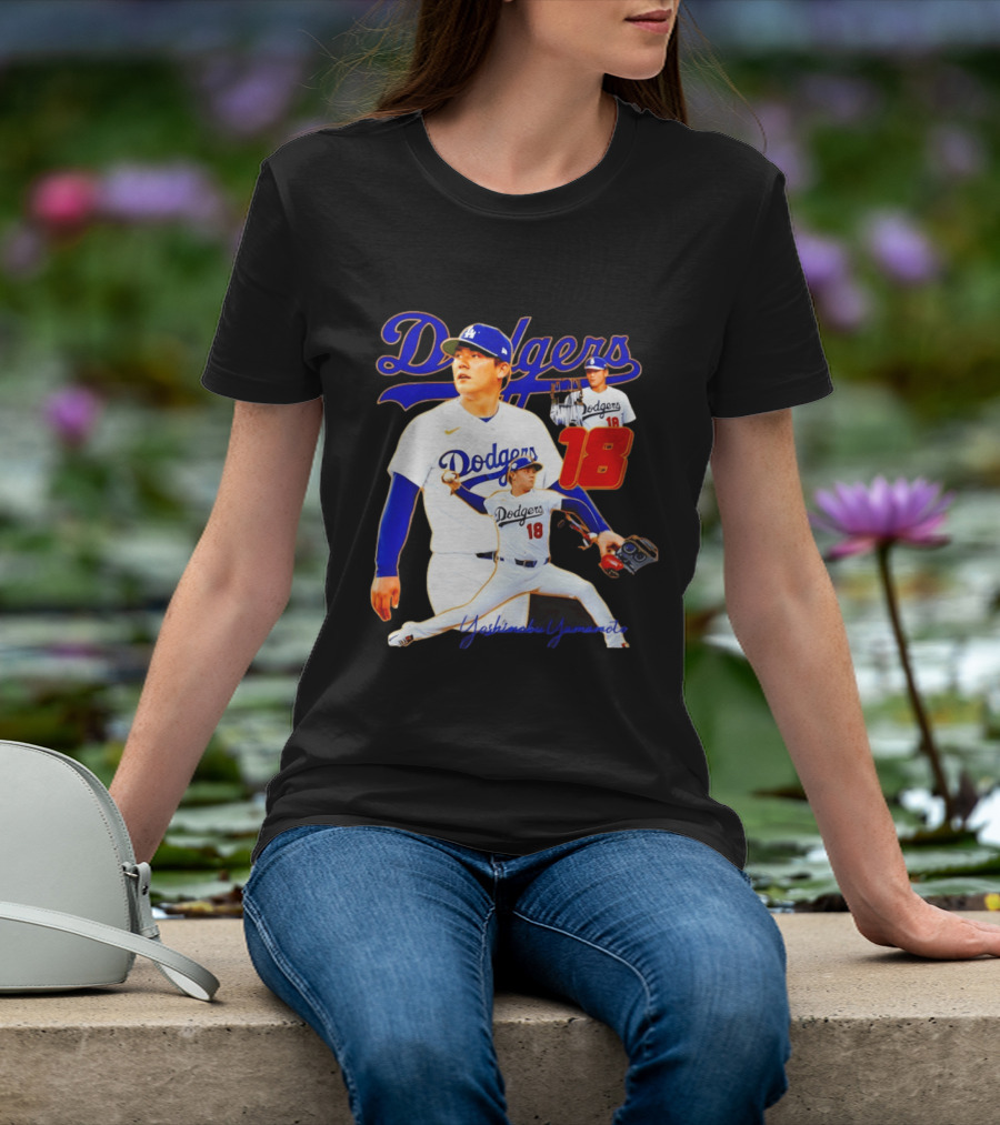 Los Angeles Dodgers Yoshinobu Yamamoto 18 Baseball 2026 T-Shirt