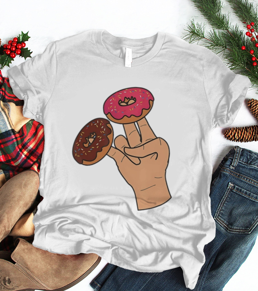2 In The Pink 1 In The Stink Donut Fingers T-Shirt