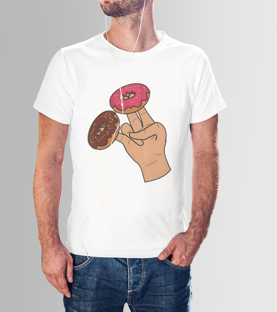 2 In The Pink 1 In The Stink Donut Fingers T-Shirt