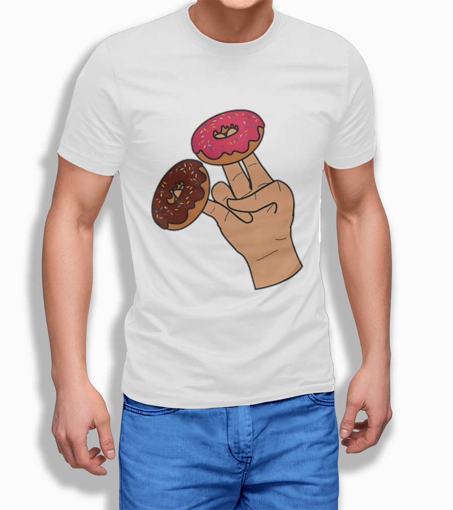 2 In The Pink 1 In The Stink Donut Fingers T-Shirt
