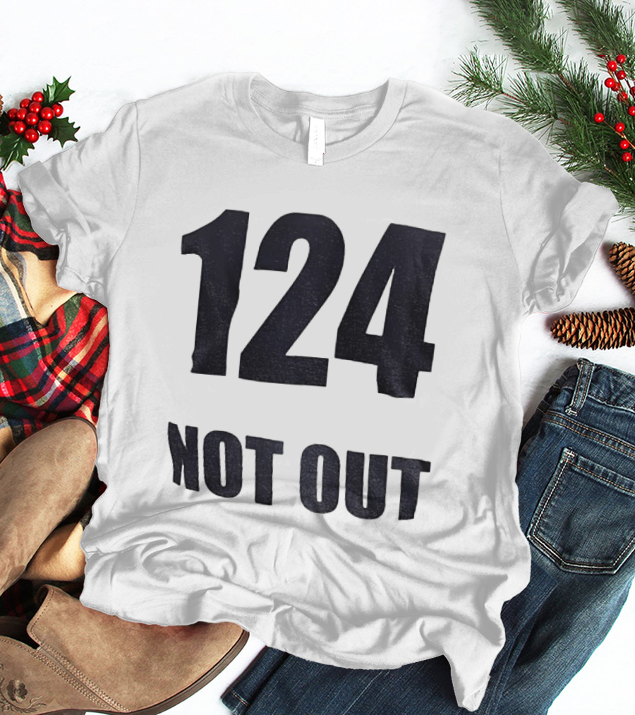 124 Not Out India Political T-Shirt