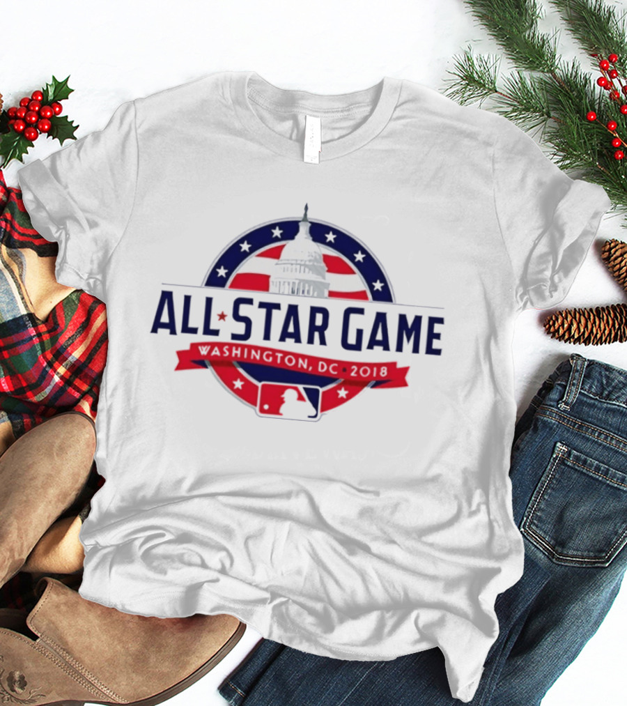 2018 MLB All Star Game Washington DC Capitol Baseball T-Shirt