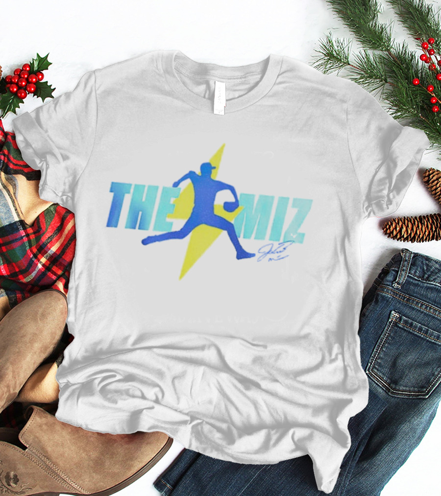 2025 Brewers Misiorowski The Miz Pitcher Lightning Blue T-Shirt