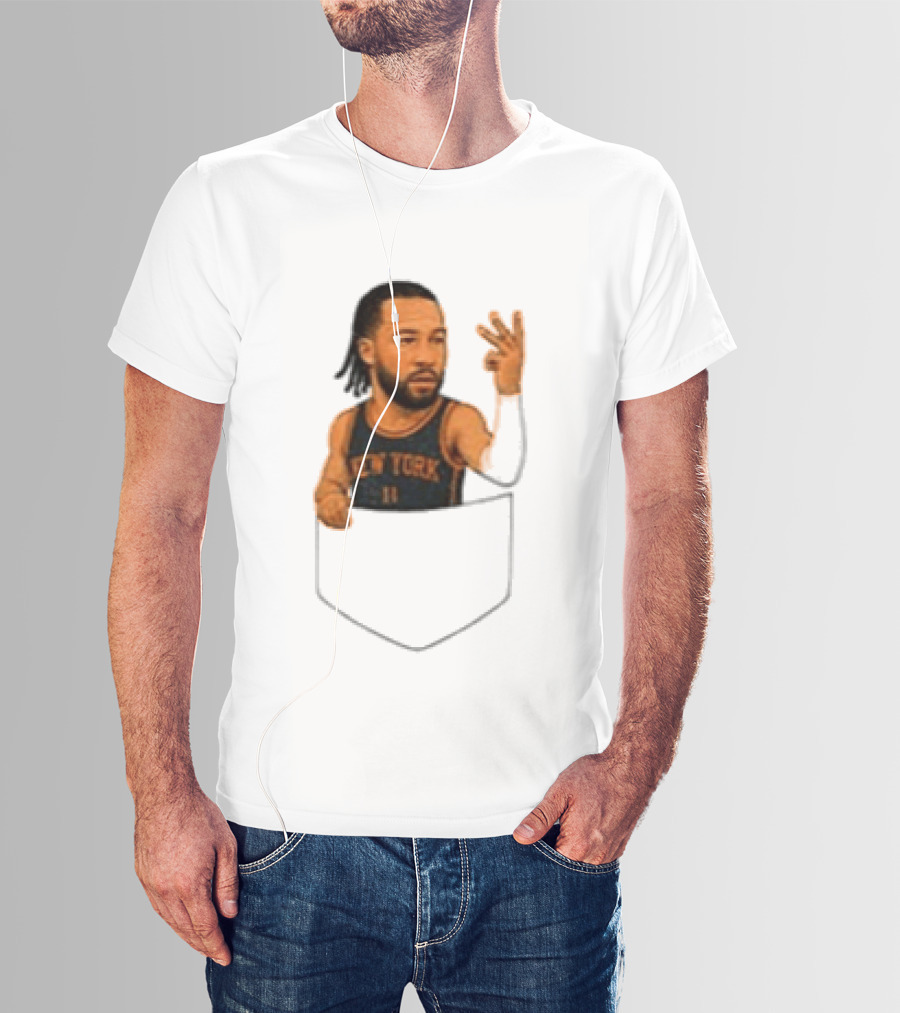 Jalen Brunson New York Knicks NBA Pocket T-Shirt