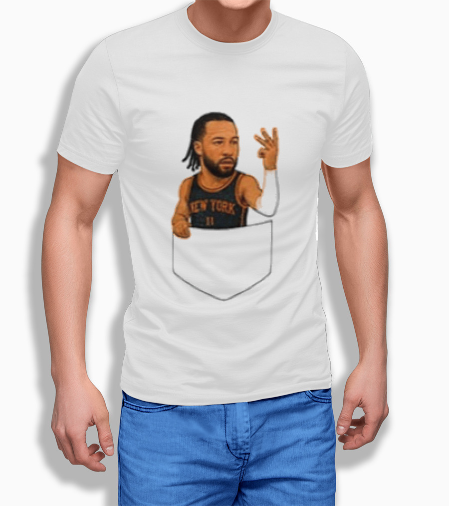 Jalen Brunson New York Knicks NBA Pocket T-Shirt