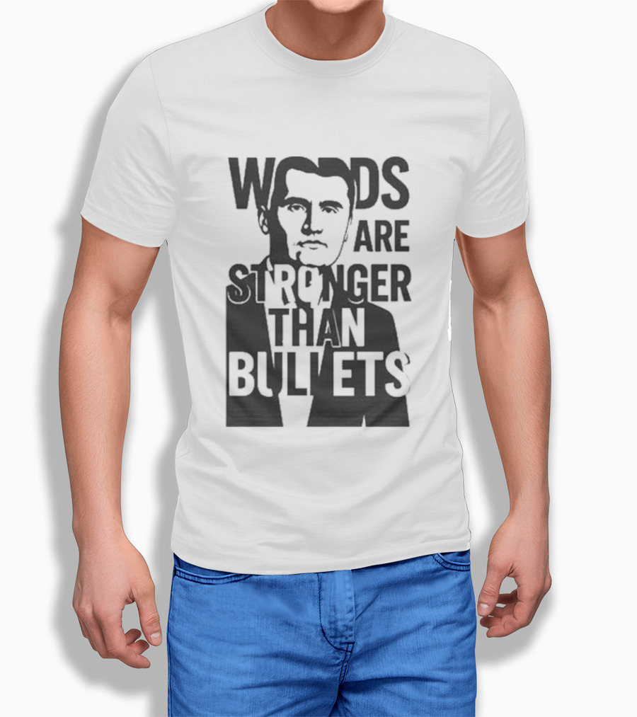 Charlie Kirk Words Are Stronger Than Bullets T-Shirt