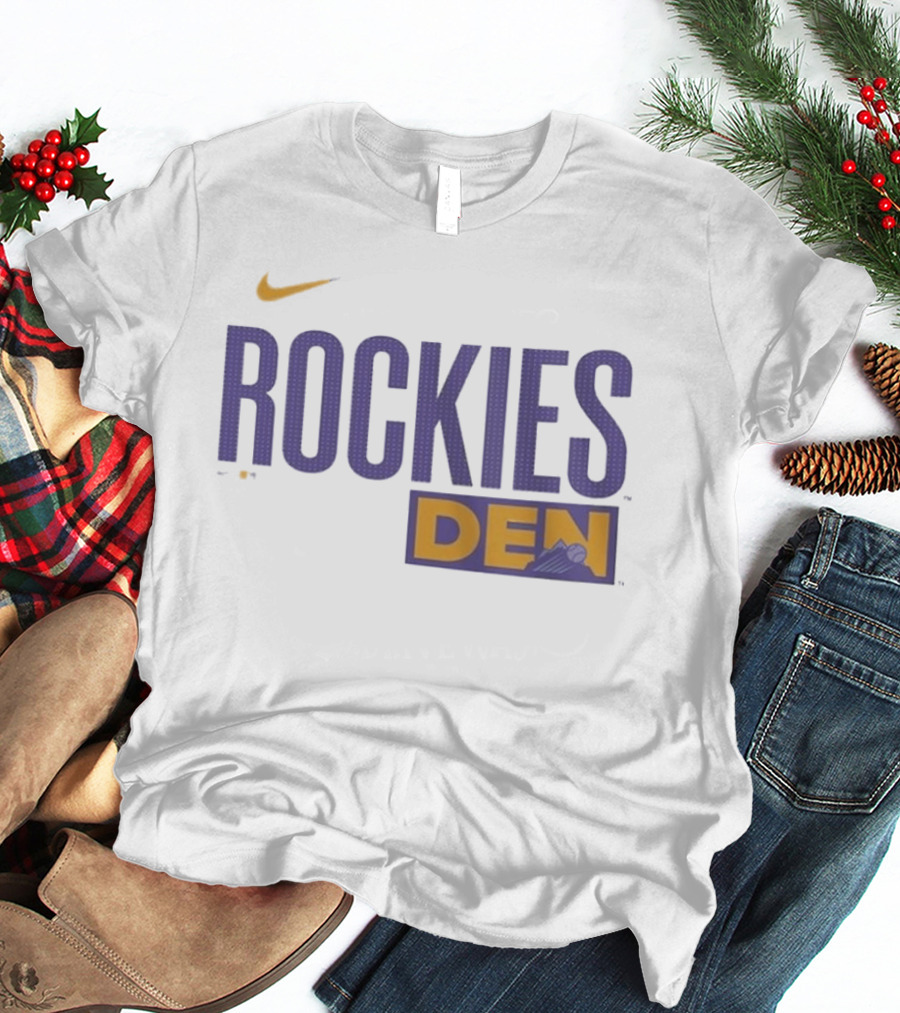Colorado Rockies 2025 City Connect Rockies Nike DEN Wordmark T-Shirt