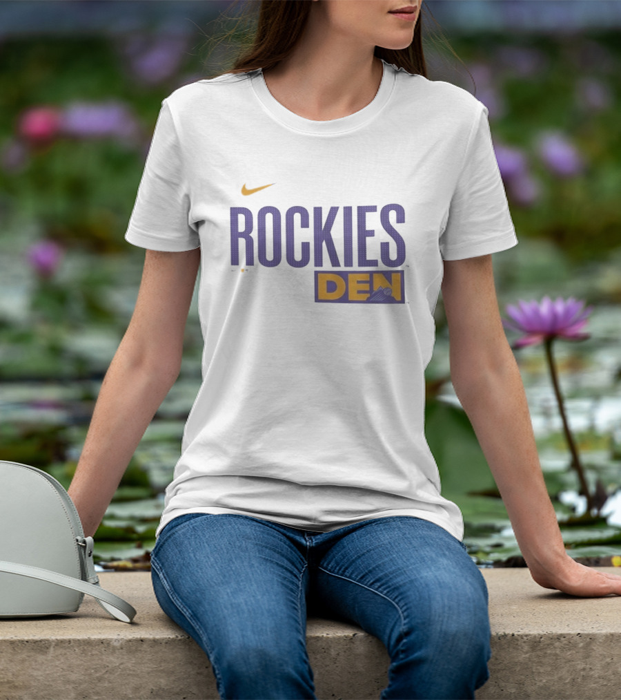 Colorado Rockies 2025 City Connect Rockies Nike DEN Wordmark T-Shirt