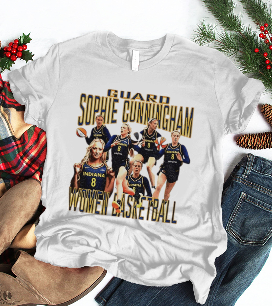 Guard Sophie Cunningham Indiana Fever Women Basketball Player 8 T-Shirt