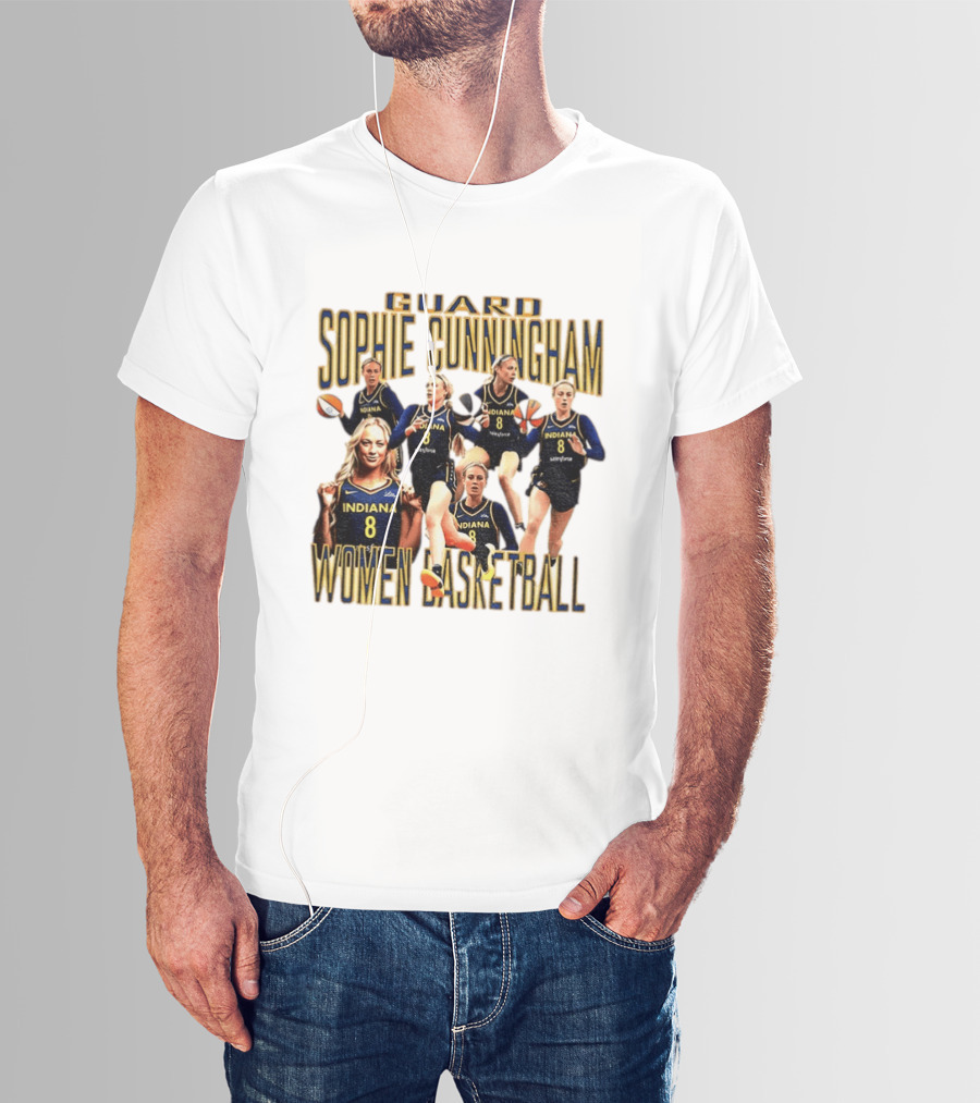 Guard Sophie Cunningham Indiana Fever Women Basketball Player 8 T-Shirt