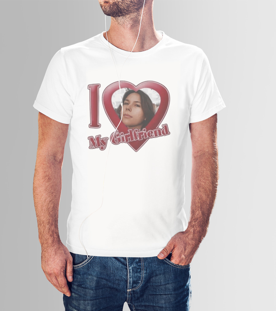 I Heart My Girlfriend Gigi Perez Photo Inside Heart T-Shirt
