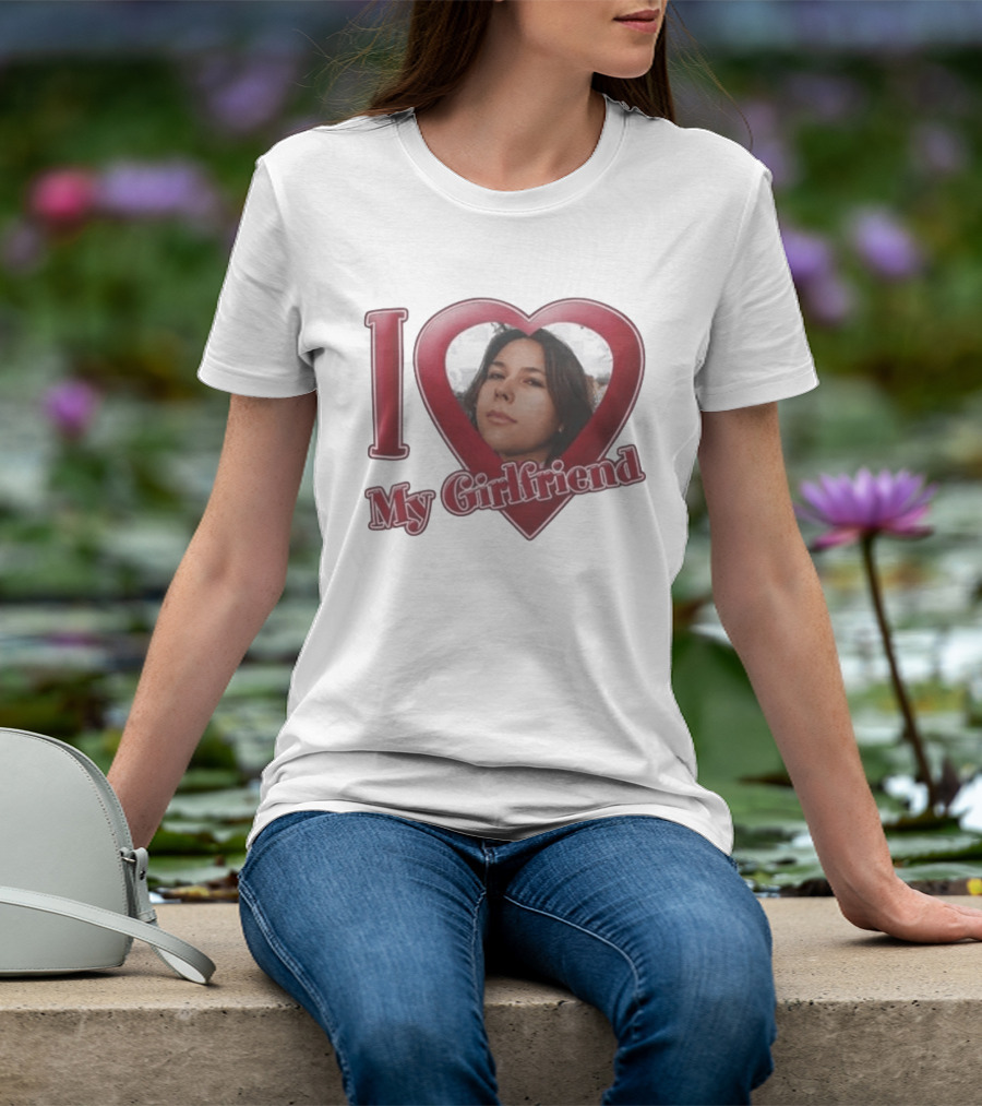 I Heart My Girlfriend Gigi Perez Photo Inside Heart T-Shirt