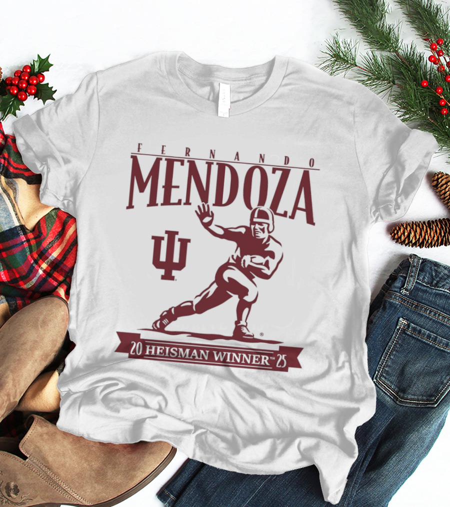 Indiana Football Fernando Mendoza Heisman Winner 2025 T-Shirt