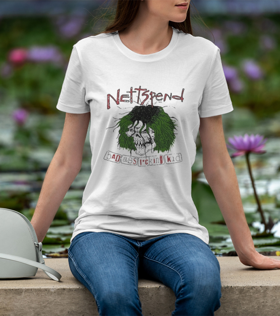 Nettspend Badassfuckingkid Grunge Skull Tour T-Shirt