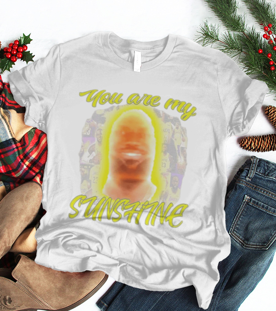 You Are My Sunshine Lebron James Lakers Basketball Lebonbon T-Shirt