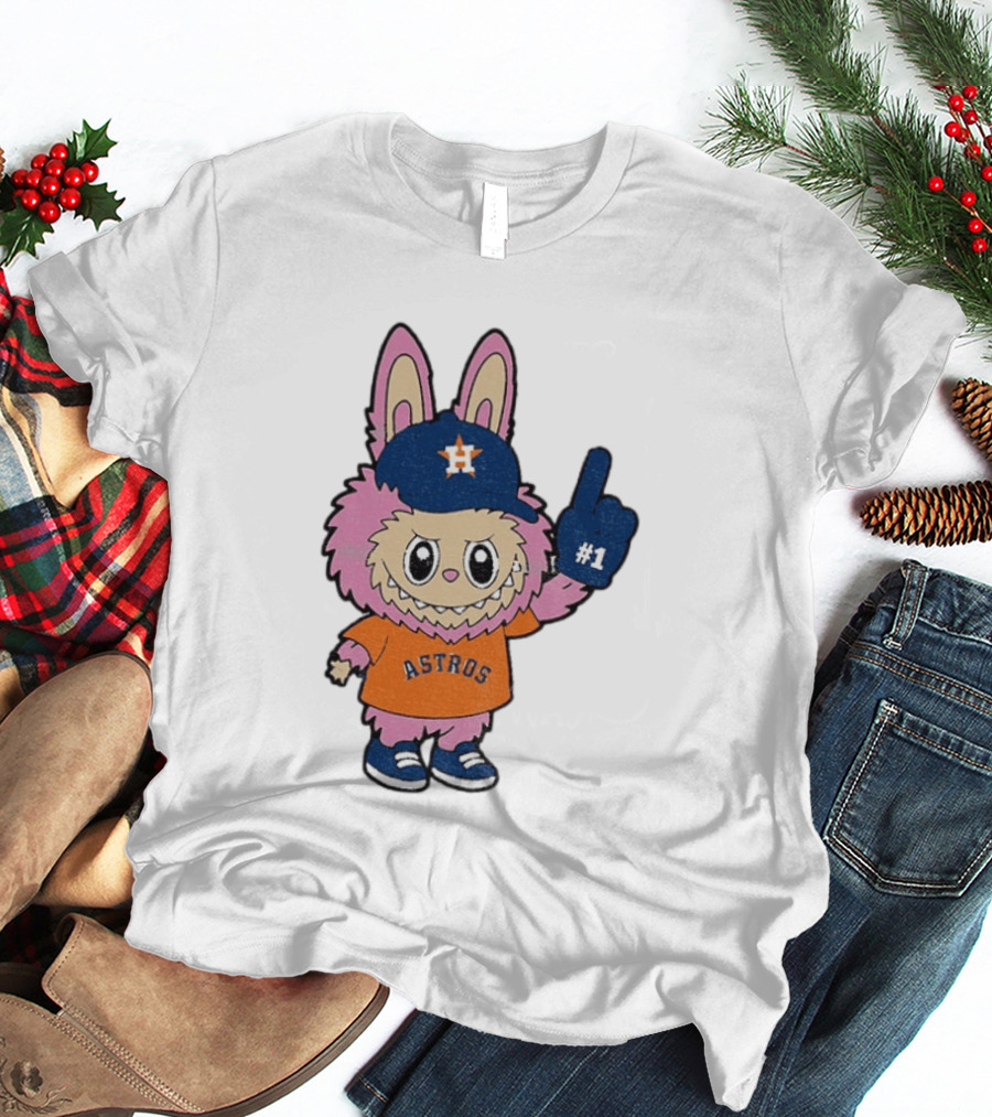 Labubu Astros 2025 Pink Houston MLB Baseball Sports T-Shirt