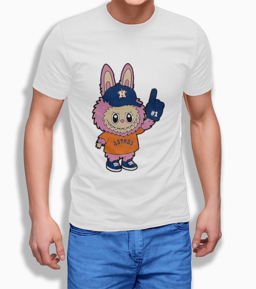 Labubu Astros 2025 Pink Houston MLB Baseball Sports T-Shirt