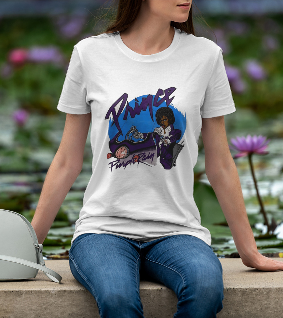 Prince Purple Rain Motorcycle 80s Music T-Shirt