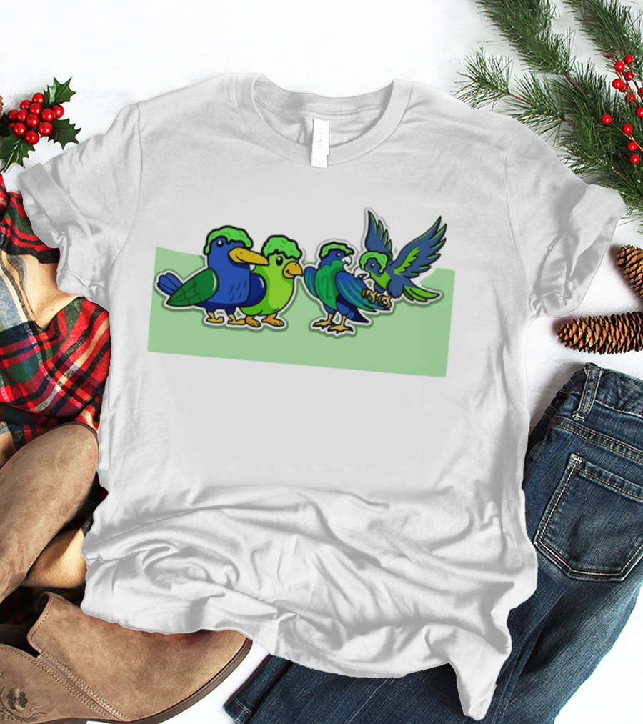 Seattle Seahawks X Nickelodeon NVP Parrot Paint T-Shirt
