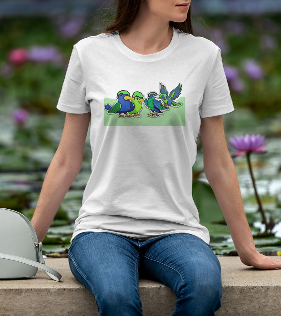 Seattle Seahawks X Nickelodeon NVP Parrot Paint T-Shirt
