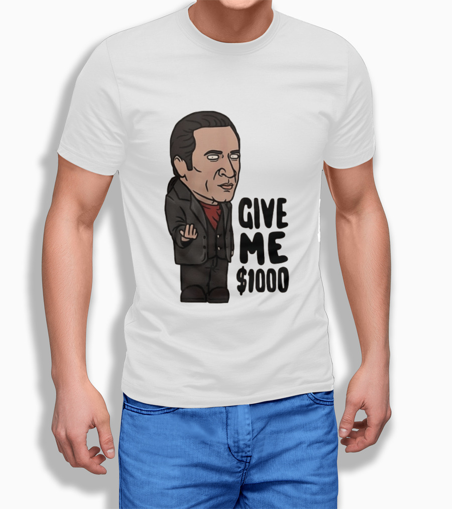 The Sopranos Furio Giunta Cartoon Give Me $1000 T-Shirt