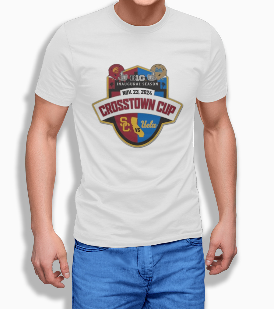USC Trojans Vs UCLA Crosstown Cup Big 10 Inaugural Season Nov 23 2024 T-Shirt