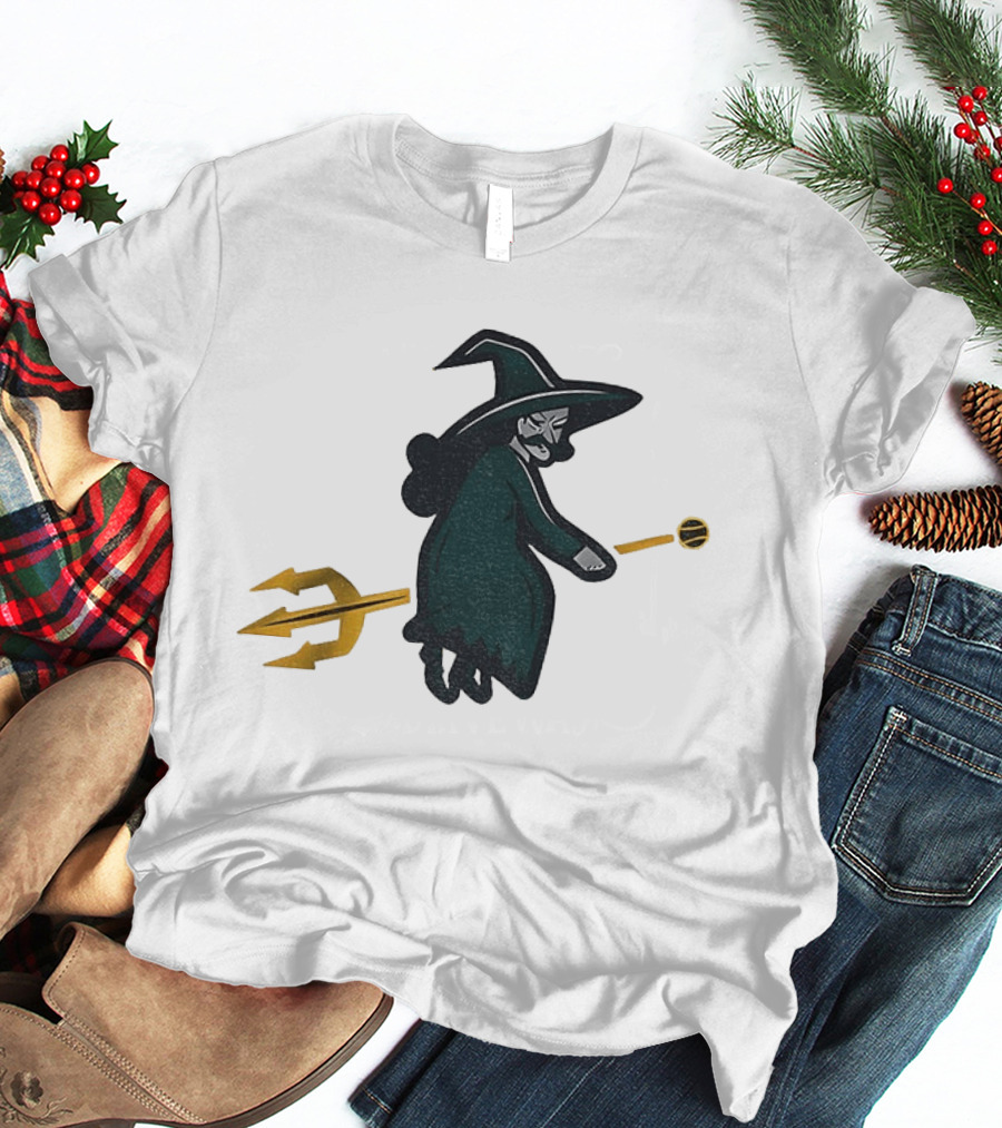 Witches Rally Seattle Mariners MLB Baseball 2025 Cartoon Trident Broomstick T-Shirt