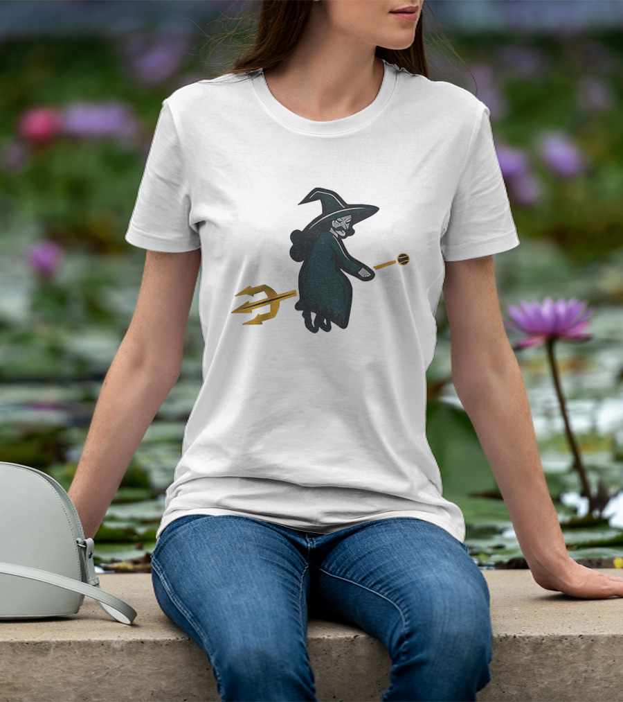 Witches Rally Seattle Mariners MLB Baseball 2025 Cartoon Trident Broomstick T-Shirt
