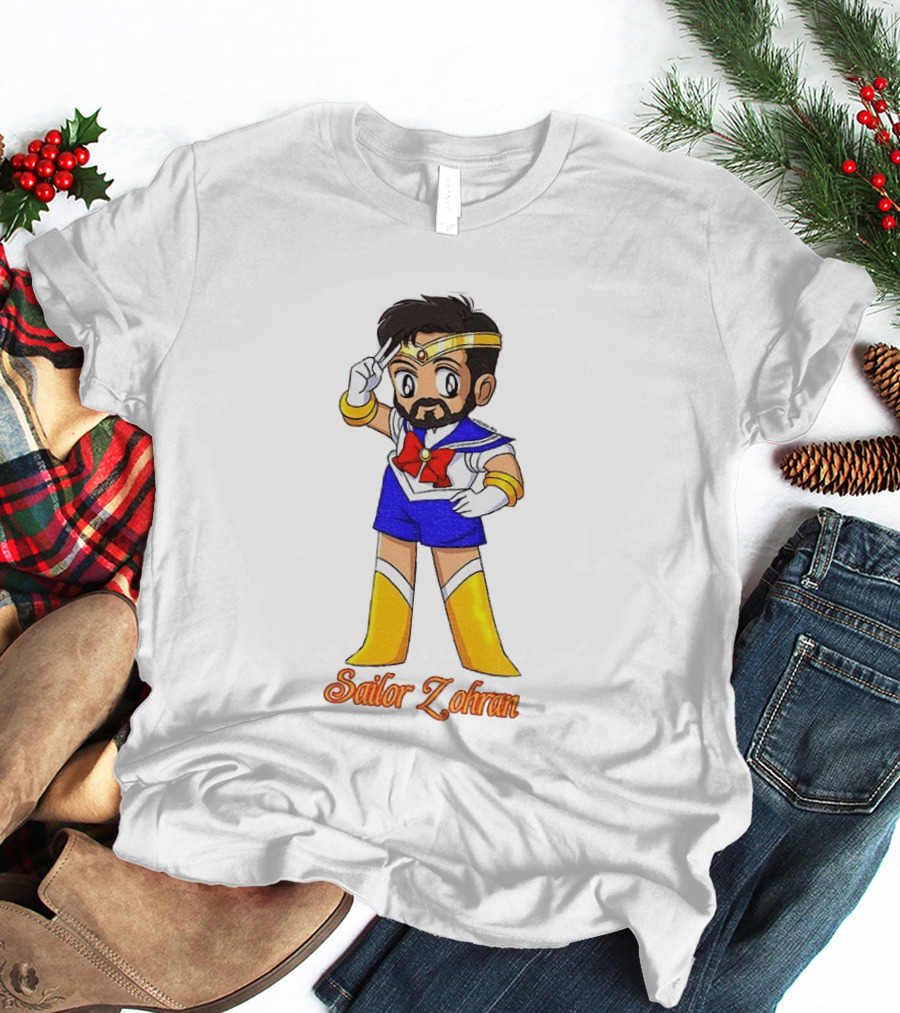 Zohran Mamdani Sailor Moon Sailor Zohran Anime Crossover Meme T-Shirt