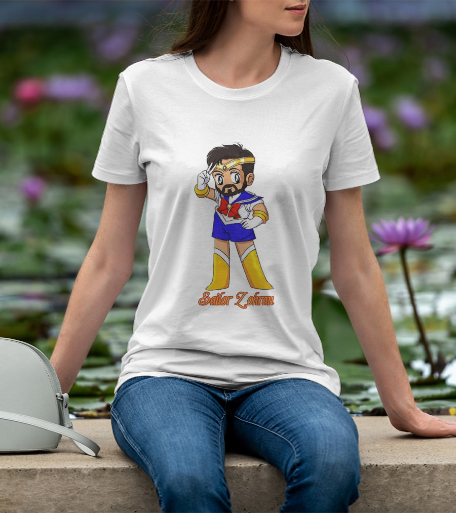 Zohran Mamdani Sailor Moon Sailor Zohran Anime Crossover Meme T-Shirt