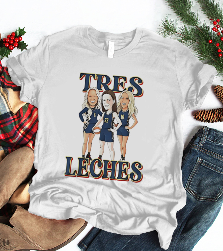 Tres Leches Basketball Players Team Cartoon Characters T-Shirt