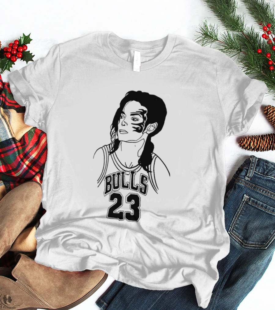 Chicago Bulls 23 Triple Mike Jordan Jackson Tyson Mashup T-Shirt