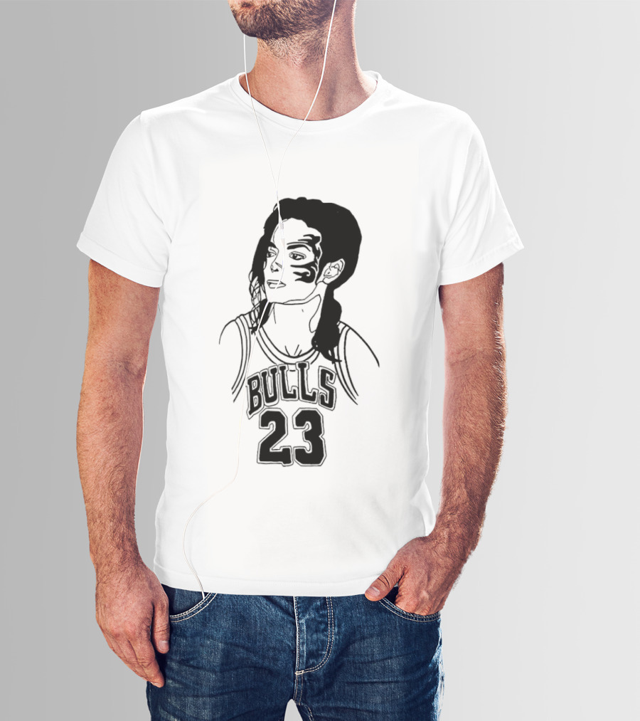 Chicago Bulls 23 Triple Mike Jordan Jackson Tyson Mashup T-Shirt
