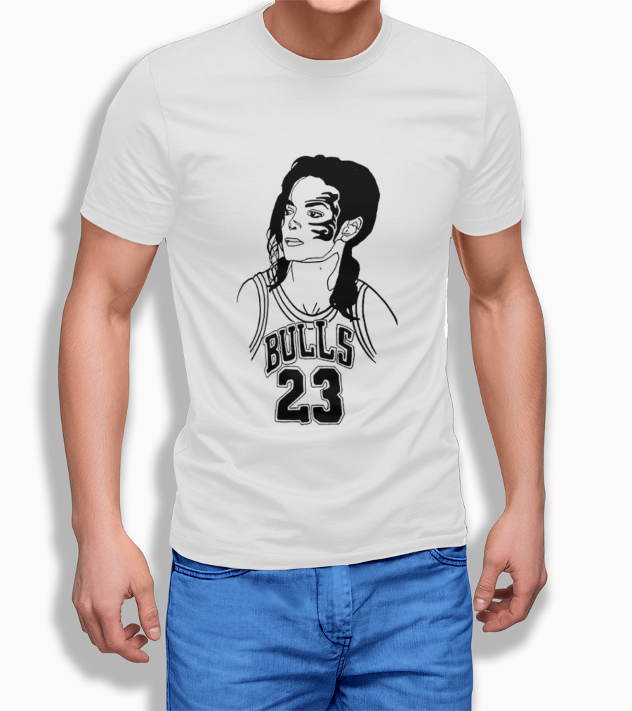 Chicago Bulls 23 Triple Mike Jordan Jackson Tyson Mashup T-Shirt